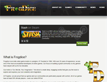 Tablet Screenshot of frogdice.com